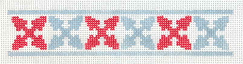 Lucille Quilt Key Fob Needlepoint Canvas