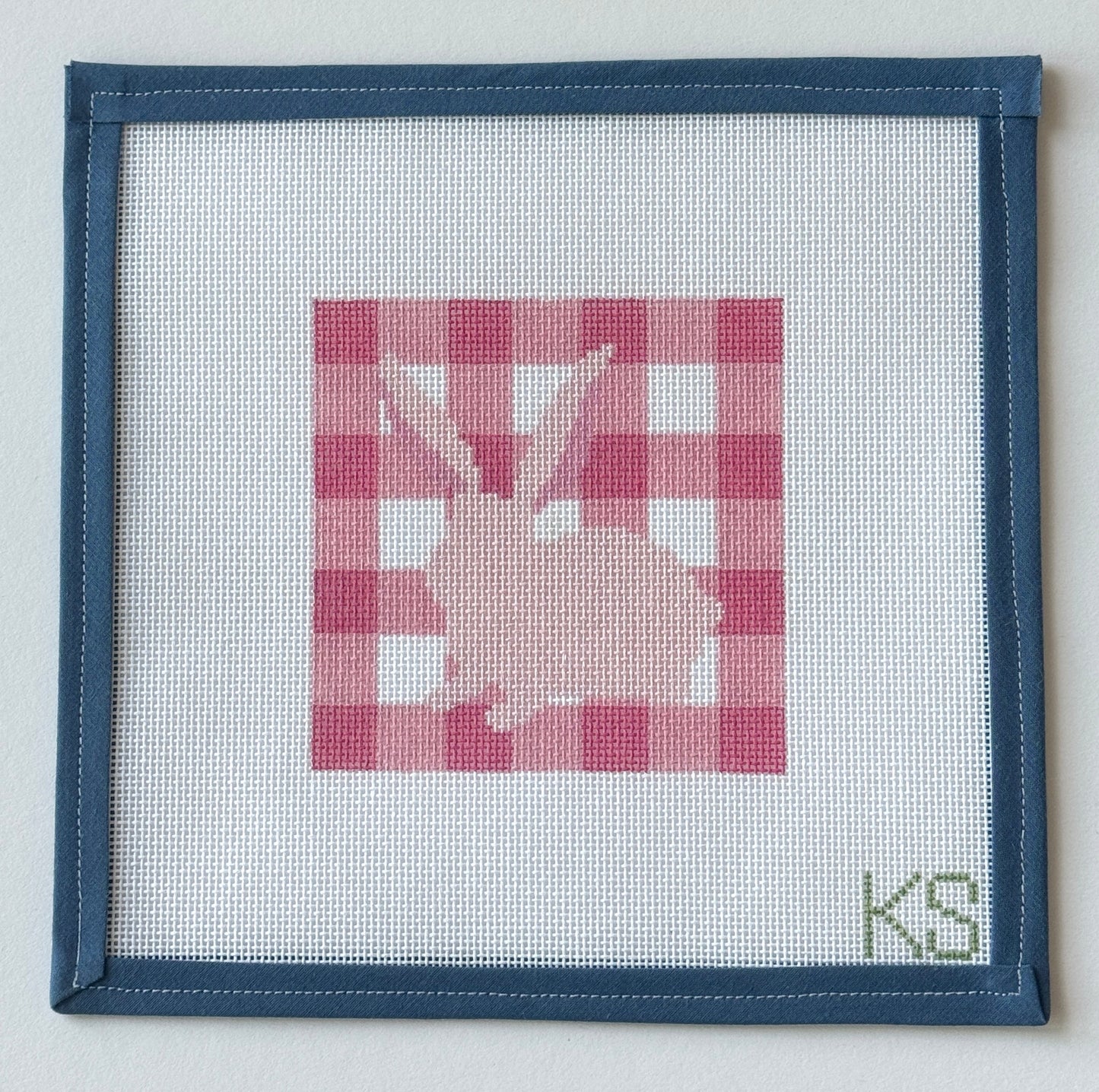 Pink Gingham Bunny