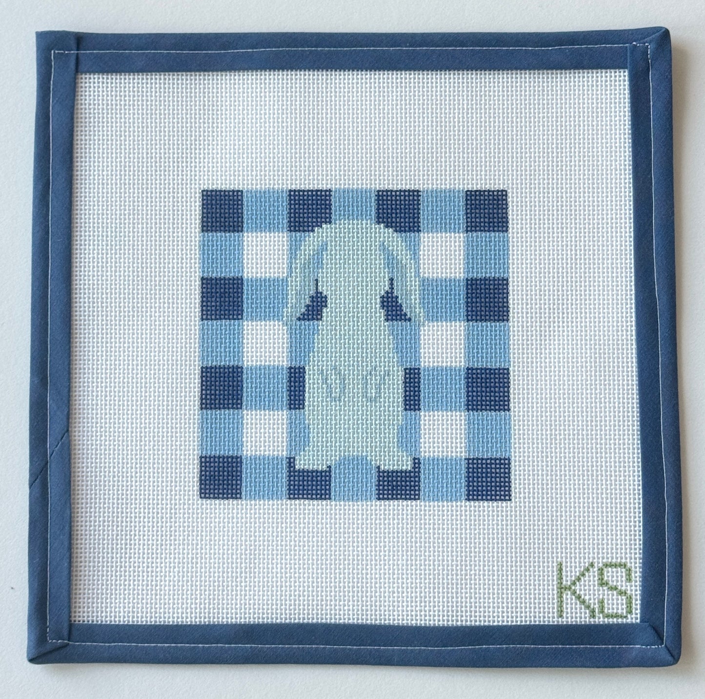 Blue Gingham Bunny