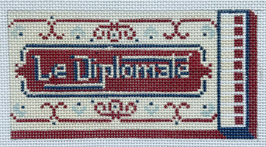 Le Diplomate Needlepoint Matchbox Canvas