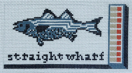 Straight Wharf Matchbox Needlepoint Canvas